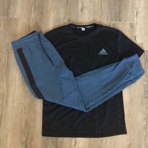 (NEW) AE Blue Tapered Athletic Jogger Sweatpants